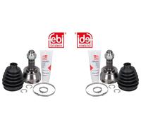 2x FEBI BILSTEIN Homocinética Eje Delantero Izquierdo Derecho Para Opel