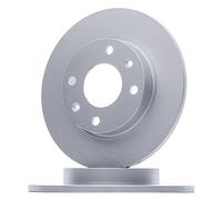 2x FERODO Disco de freno Ø247mm Altura: 34mm Espesor: 10mm macizo DDF059C Compatible con PEUGEOT 206 Fastback 2A/C 106 II Hatchback 1A, 1C 205 II 20A/C 306 Fastback 7A, 7C, N3, N5 106 I 1A, 1C
