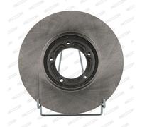 2x FERODO Disco de freno Delantero Ø254mm Altura: 43mm Espesor: 24mm Corona de Agujeros - Ø: 100mm ventilado DDF848 Compatible con FORD Transit Mk3 Caja/Chasis E, VE64 Transit Mk4 Bus E, VE83