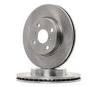 2x FERODO Disco de freno Delantero Ø258mm Altura: 46mm Espesor: 22mm Corona de Agujeros - Ø: 100mm ventilado DDF1587 Compatible con TOYOTA Yaris Hatchback P13, DAIHATSU CHARADE