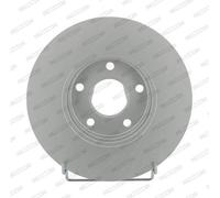 2x FERODO Disco de freno Delantero Ø278mm Altura: 44,5mm Espesor: 24mm ventilado DDF1172C Compatible con FORD Transit Connect V408 Furgoneta TRANSIT CONNECT P65, P70, P80 Tourneo Connect Mk1