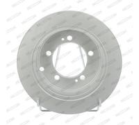 2x FERODO Disco de freno Trasero Ø262mm Altura: 60,2mm Espesor: 9,5mm macizo DDF1410C Compatible con MITSUBISHI Lancer VII Familiar CSW, CTW OUTLANDER I CUW Outlander II SUV CWW