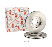 2x FERODO PREMIER Coat+ Disco de freno Delantero para VW Polo V Hatchback 256mm