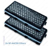 2x Filtro Aspiradora Activo Aire Limpio Miele SF-AAC50 para Miele S6000-S6999