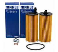 2x Filtro de Aceite MAHLE OX 404D con Tornillo de Drenaje para Alpina Mini