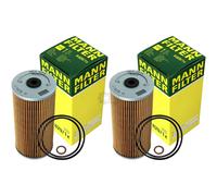 2x Filtro De Aceite Original MANN-FILTER H 829/1 X