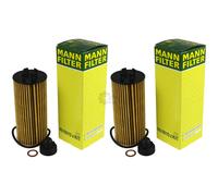 2x Filtro De Aceite Original MANN-FILTER HU 6015 Z KIT