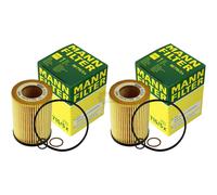 2x Filtro De Aceite Original MANN-FILTER HU 715/5 X Filtro De Aceite