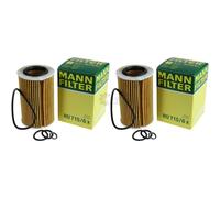 2x Filtro De Aceite Original MANN-FILTER HU 715/6 x