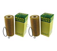 2X Filtro De Aceite Original MANN-FILTER HU 726/2 X Filtro De Aceite