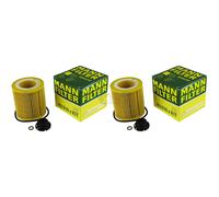 2x Filtro De Aceite Original MANN-FILTER HU 816 Z KIT