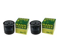 2x Filtro De Aceite Original MANN-FILTER MW 712