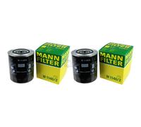 2x Filtro De Aceite Original MANN-FILTER W 1140/2
