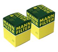 2x Filtro De Aceite Original MANN-FILTER WH 980/3