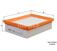 2x Filtro de aire Cartucho filtrante LX 925/S KNECHT para SEAT VW