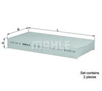 2x Filtro de cabina Filtro de partículas LA 122/S KNECHT para HONDA STREAM FR-V