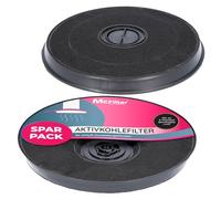 2x Filtro de carbón activado Ø 230 mm para campanas extractoras adecuado para 11005728 + 11005732 + DHZ2701/01 + 9029793594, para campana extractora Bosch, Siemens, AEG, Whirlpool, Faber