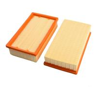 2x Filtro de Repuesto Pliegue Plano para GAS 35 M AFC | Compatibilidad total para bosch GAS 35, plegado plano, protección motor, filtración para polvo fino, 2 unidades