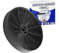 2x Filtros Carbon Campana Extractora Tipo A Ø173x35 mm 9029793792 | 9029801504 para Electrolux MCFE41 E3CFOA para Candy para Hoover CFC0141601 FB001UA para Turboair - MONTERAL