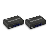 2X FJGEAR Conmutador AV 4 en 1 Salida Av RCA Interface Conmutador de Audio y Vídeo Conmutador AV Multifunción de 4 Vías