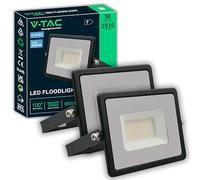 2x Focos LED para Exterior 30W - [ E-SERIES - ALTO RENDIMIENTO ] - 2 PIEZAS - Diseño Moderno - 2510 Lúmenes - IP65 - Proyector para Casa, Garaje, Almacén - Impermeable - Luz Blanco Frío 6500k