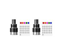 2X Fotografía Flash Snoot Lente Cónica Video Foto Estudio Kit de Luz con Lente de Foco Óptico 50 Gobos