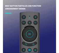 2X G20S PRO BT 2.4G Inalámbrico Voz Retroiluminada Air Mouse Giroscopio IR Control Remoto de Aprendizaje para Modo Dual Android TV BOX