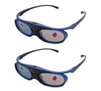 2X Gafas 3D DLP Link Recargables Gafas con Obturador Activo para Xgimi Z3 / Z4 / Z6 / H1 / H2 Nuts G1 / P2