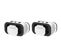 2X Gafas 3D VR SHINECON G05A Auriculares de Realidad Virtual Montadas en la Cabeza Gafas VR Ajustables para Teléfonos Inteligentes