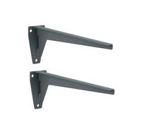 2x GedoTec Soporte de carga pesada MIRA Acero gris Soporte de cable Capacidad carga 150 kg Longitud 330 mm hecho en Alemania
