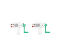 2X Generador de Manivela Manual para Niños, Generador de Electricidad de 6,3 V, 0,2 A, Fuente de Alimentación de Emergencia, Dínamo Mecánico para
