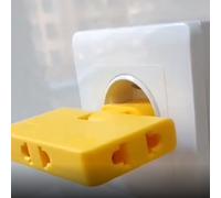 2X Gire El Convertidor de Enchufe de la UE 3 En 1 Extensor de Salida Giratorio Enchufe de Extensión de 180 Grados Adaptador de Salida de Enchufe