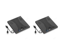 2X Grabadora de Blu-Ray Externa, Compatible con Discos de 100 GB, USB 3.0 y Reproductor de DVD/CD/BD Tipo C, Unidad Óptica Blu-Ray 3D para Portátil.