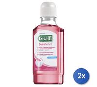 2x Gum Sensivital+ 300 Ml Enjuague Bucal Para Dientes Sensibles