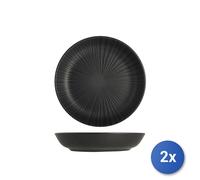 2X H&H Servicio 18 Piezas Mesa Venere En Stoneware Con Acabado Mate