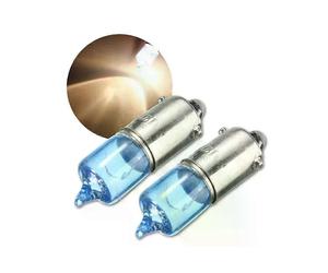 2x H6W BAX9S 6W Luz de posición lateral de xenón blanca para coche, 12 V, 5000 K