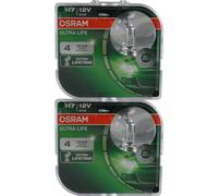 2X H7 12V 55W PX26D ULTRA LIFE 2Pzs. Osram