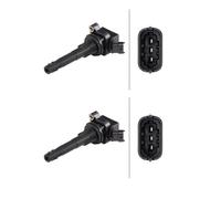 2x Hella 5DA 358 000-921 Bobina Encendido para Toyota Corolla Compact Corolla
