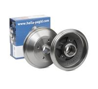 2x HELLA 8DT 355 302-931 Tambor de freno Ø200mm Trasero para OPEL AGILA