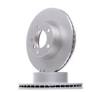 2x HELLA Disco de freno Delantero Ø300mm Altura: 73,5mm Espesor: 23,8mm Cantidad de Taladros: 5/6 Corona de Agujeros - Ø: 120mm ventilación interna 8DD 355 111-921 Compatible con BMW 3 Touring E91