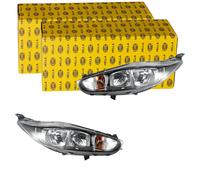 2x HELLA Faro Halógeno Apto para Ford Fiesta Izquierda + Derecha