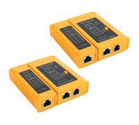 2X Herramienta de Prueba del Probador de Cables de Red RJ45 RJ11 RJ12 CAT5 CAT6 (BateríA No Incluida)