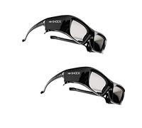 2x Hi-SHOCK® 3D-BT Pro "Black Diamond" | Gafas 3D inteligentes para 4K / HDR / FullHD 3D TV’s de Sony®, Samsung®, Panasonic®, Sharp®, Toshiba®, LG® Plasma, Hisense® (2012-2018*) | compatibles con SSG-3570 CR / TDG-BT500A / AN3DG35 / TY-ER3D5ME / FPT-AG04 / AG-S350 / FPS3D08 | optimiza la nitidez, brillo y contraste | incluye una extensa gama de accesorios + cobertura de garantía de 3 a