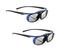 2X Hi-Shock® 3D-BT Pro Deep Heaven | Active Gafas 3D para 3DTVs de Samsung, Panasonic, Hisense (2012-2019*) | Comp con SSG-3570 CR/TDG-BT500A/ TY-ER3D6ME 120 Hz | Recargables | 32g | Bluetooth