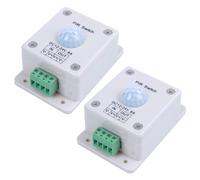 2X Iluminación LED Sensor Activado Por Movimiento Interruptor Control de Luz Pasiva de 12 Voltios CC