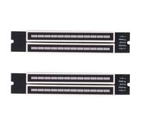 2X Indicador de Nivel de Música Dual 12 LED Spectrum VU Meter Amplificador Lámparas Tablero Ajustable de Velocidad de Luz para MP3 7-12V ()