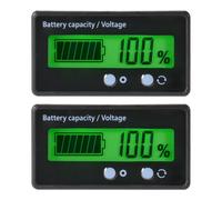 2X Indicador del Estado de la Batería de Plomo de 12V/24V/36V/48V Impermeable, Batería de Litio