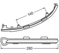 2x Intermitente instalación lateral LED LEDDMI 5G0 BK S OSRAM para VW GOLF VII