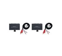 2X Interruptor de Audio EstéReo RCA Bidireccional de 4 VíAs 1 Entrada 4 Salidas o 4 en 1 Salida Jack L / R Selector de Conmutador de Audio RCA de