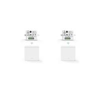 2X Interruptor de Pared de Luz Inalámbrico RF 433Mhz Receptor de Relé con Interruptor de Panel de 1x1 Banda Control Remoto LED para Lámpara LED